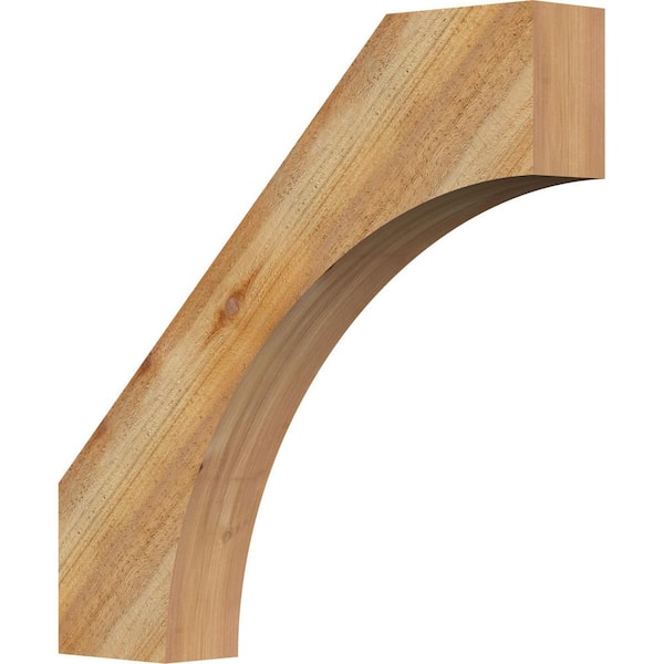 Ekena Millwork 4"W x 24"D x 24"H Westlake Rough Sawn Knee Brace, Western Red Cedar
