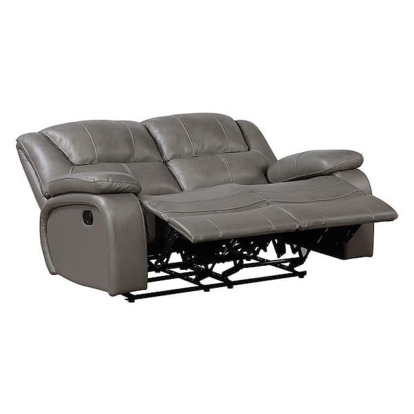 Lazzara Dimitri 64 in Top Grain Leather Manual Double Reclining 2