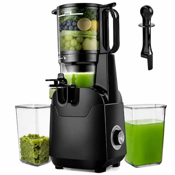 250W Juicer Machine w/ 5.3 in. Extra Wide Feed Chute, Cold Press Slow Masticating Juicer, 64 oz. 3Layer Filtration