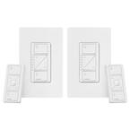 Caseta Wireless Smart Lighting Dimmer Switch and Remote Kit for Wall and Ceiling Lights (2-Pack)