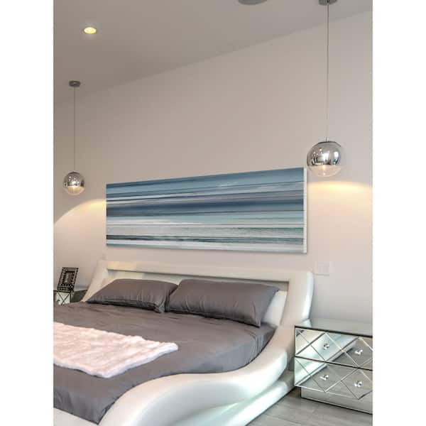 PARVEZ MICHEL INC 20 in. H x 60 in. W "Kuremaa" by Parvez Taj Printed White Wood Wall Art