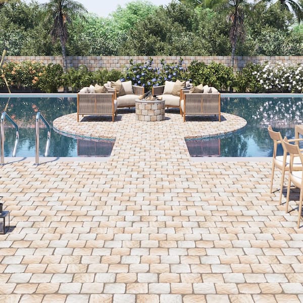 Country Beige 5-7/8 in. x 5-7/8 in. Porcelain Floor and Wall Tile (9.36 sq. ft./Case)