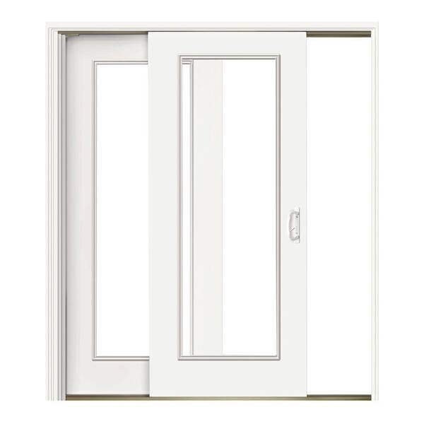 JELD-WEN 72 in. x 80 in. White Right-Hand Sliding Patio Door G62315 ...
