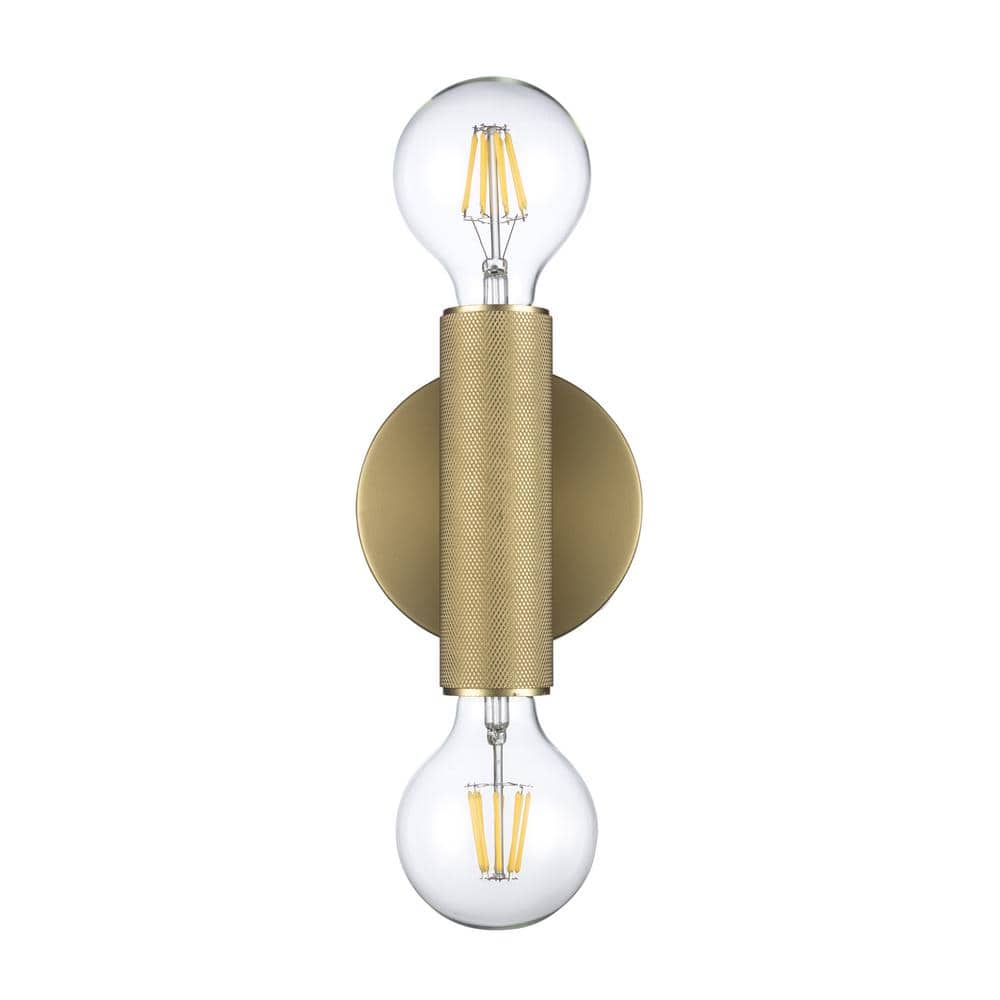 Auburn Minimalist Gold Wall Sconce 6" Direct Wired