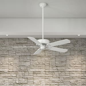 Panama DC 54 in. Indoor Snow White Ceiling Fan with Remote For Bedrooms