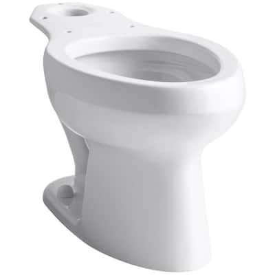 Wellworth Pressure Lite Elongated Toilet Bowl Only in White