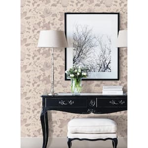 Vittoria Rose Floral Vinyl Wallpaper