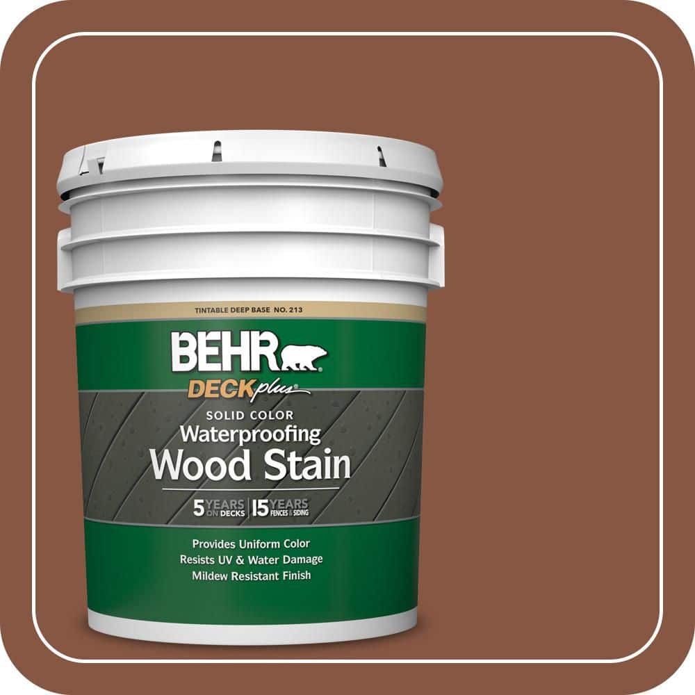 BEHR DECKplus 5 gal. #S210-7 October Leaves Solid Color