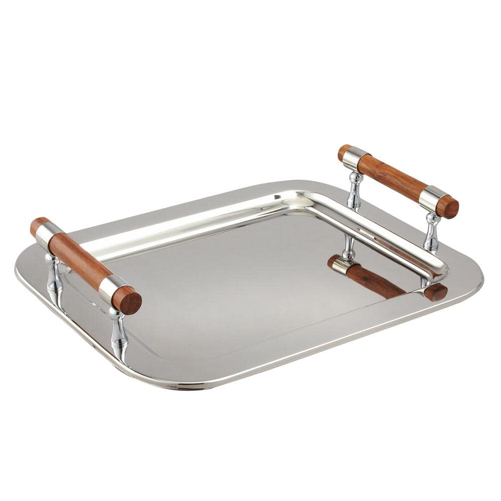 Elegance 16.5 in. x 13 in. Stainless Steel Rectangular Tray with