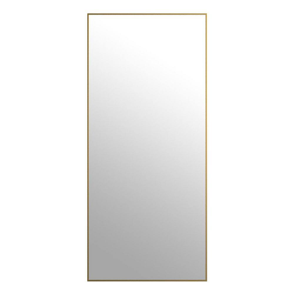 Morden Gold 34 in. W x 76 in. H Rectangle Aluminum Alloy Framed Full Length Standing Mirror price history on PriceWatchPro