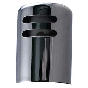 1-5/8 in. x 2-1/4 in. Solid Brass Air Gap Cap Only, Non-Skirted, Polished Chrome