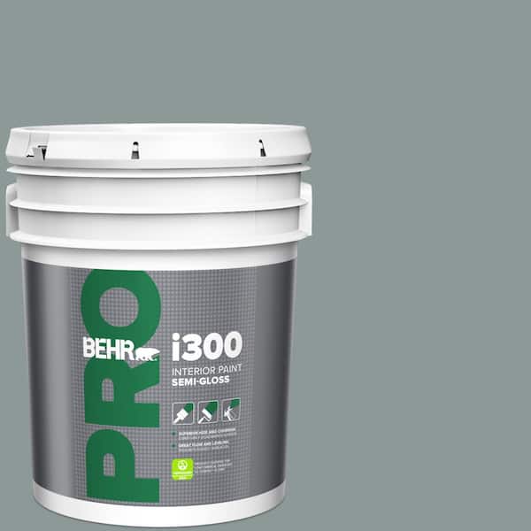 BEHR PRO 5 gal. #ECC-61-3 Evening Fog Semi-Gloss Interior Paint