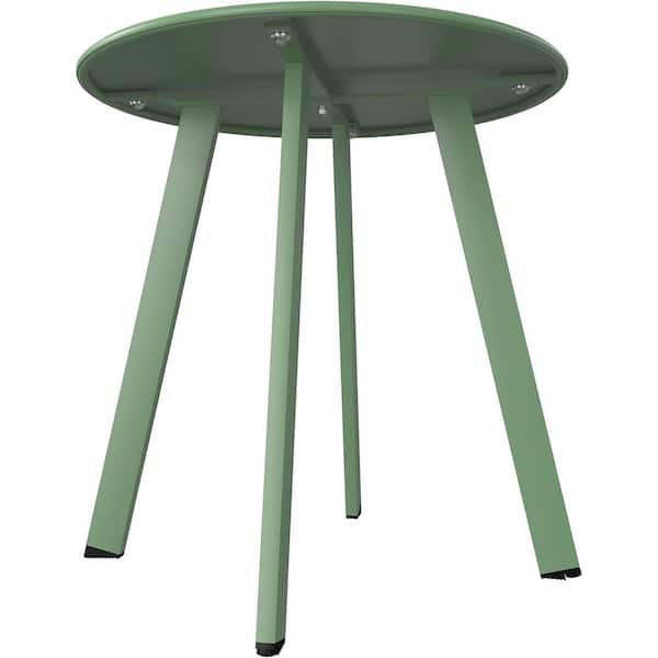 OLILAWN 17.75 in. L x 17.75 in. W Outdoor Side Table, Stain-Resistant and Easy to Maintain