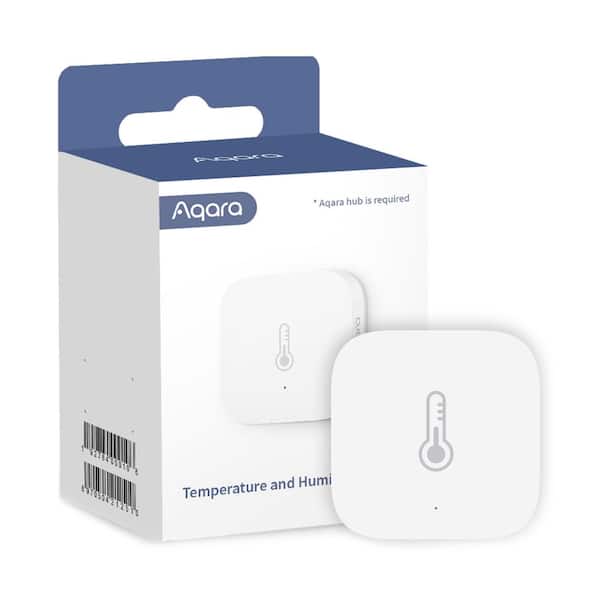 Aqara Temperature and Humidity Sensor, Requires Hub, for Remote Monitoring, Wireless Thermometer Hygrometer