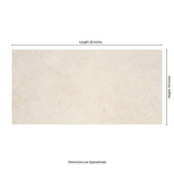 MSI Living Style Pearl 2 cm x 18 in. x 36 in. Matte Porcelain Stone Look Paver (216 sq. ft./Pallet)