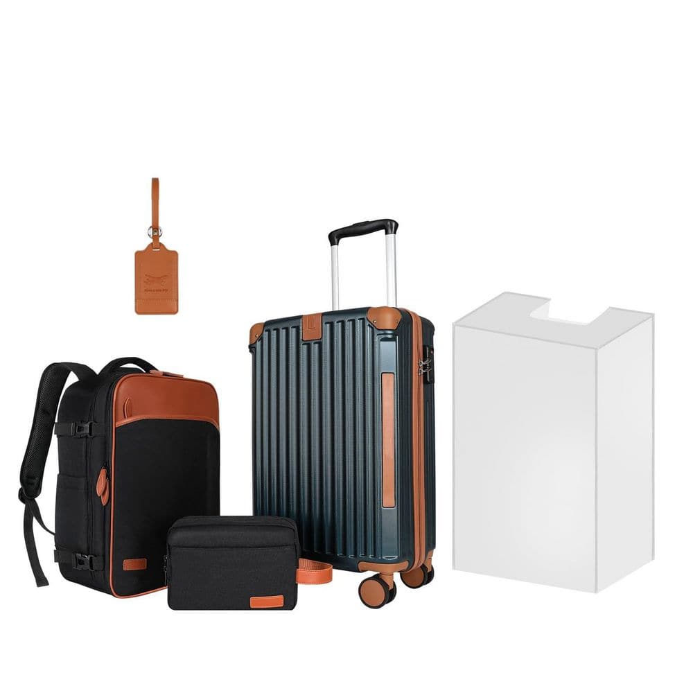レトロポップなロッカー Wudkey Hardshell Small 20 in. Retro Suitcase with Protective Cover