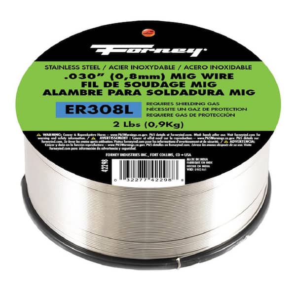 Two 2 LB Spool .030 Er308l Stainless Steel MIG Welding Wire for sale online 
