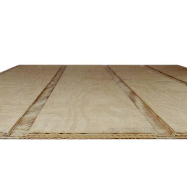 Unbranded 5/8 in. x 4 ft. x 8 ft. T1-11 12 in. On-Center Pressure-Treated Plywood