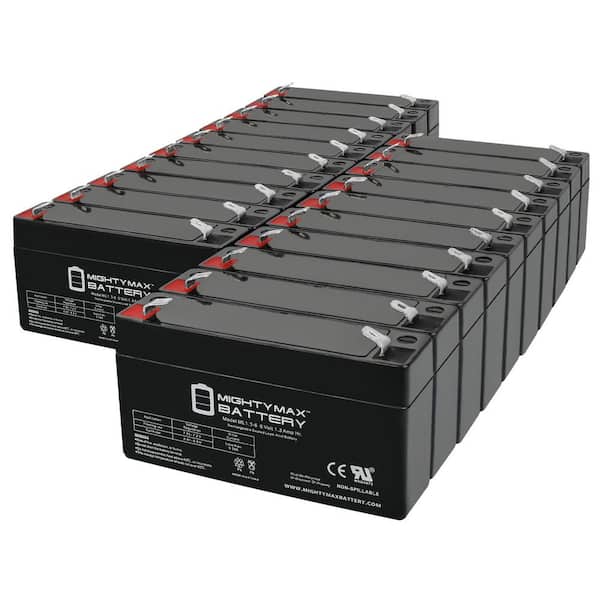 MIGHTY MAX BATTERY 6V 1.3AH SLA Replacement Battery compatible with PC612 NP1.2-6 PS-612 - 20 Pack