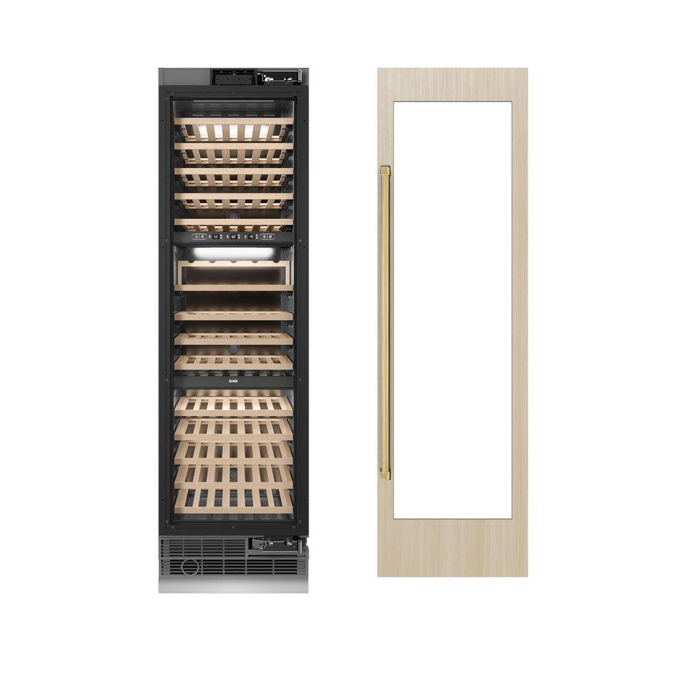 Autograph Edition 24 in. 100 Bottle Column Wine Cooler with Panel Ready Door and Polished Gold Accents price history on PriceWatchPro