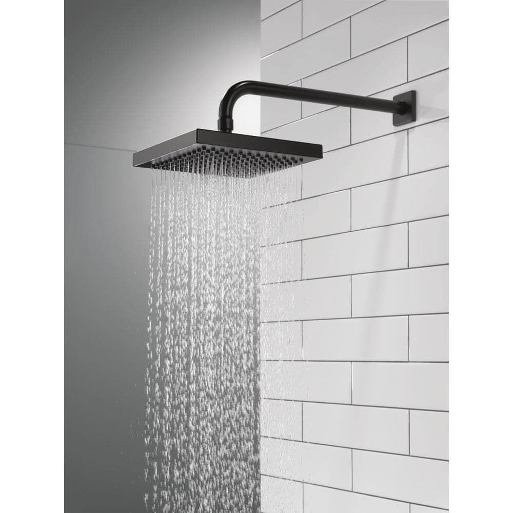 Matte Black Square Ceiling Mounted Rain Shower Head