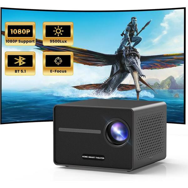 1080P Projector Full HD, 9500Lux buy Movie Projector