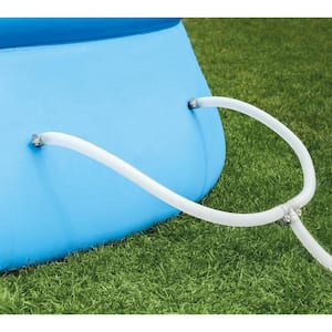 15 ft. x 42 in. Round Inflatable Swimming Pool with Ladder, Cover, Pump, Vacuum and Pole