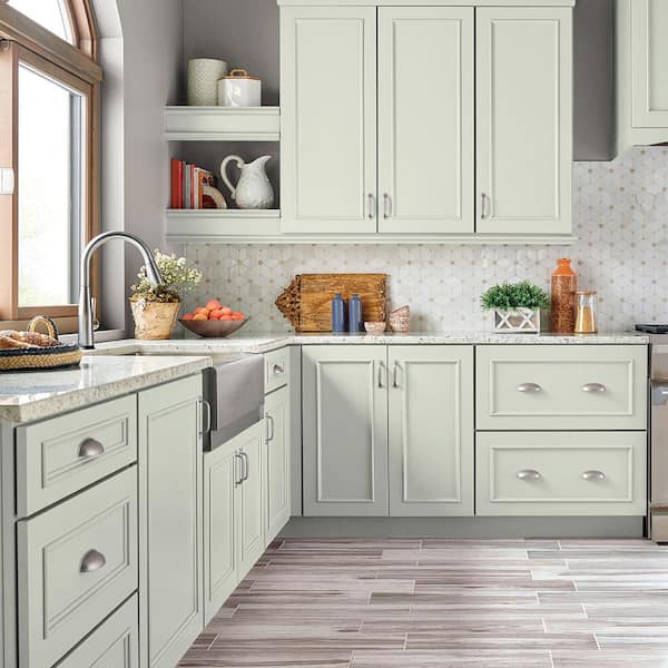 1 qt. #M370-1 Fresh Dew Satin Enamel Interior/Exterior Cabinet, Door & Trim Paint