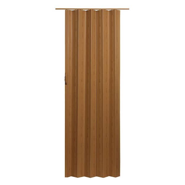 Spectrum Via 32 in. x 96 in. Oak Vinyl Accordion Door with Hardware