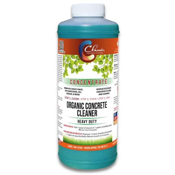 Classic Coatings Systems 1 qt. Indoor/Outdoor Organic Concrete Cleaner Concentrate