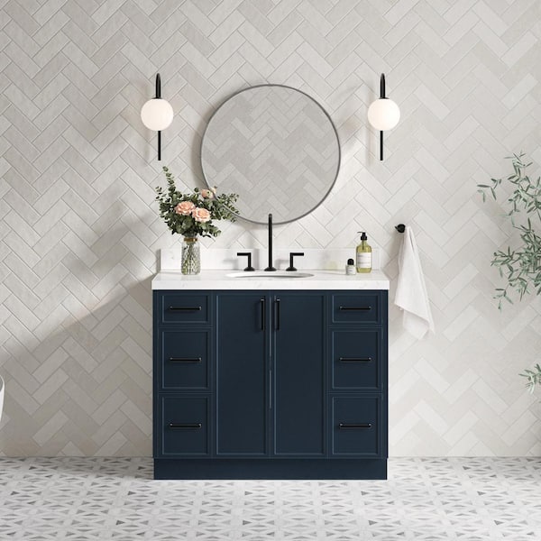 Avanity Kelly 24-in Grayish Blue Bathroom Vanity Cabinet