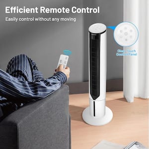 41 in. Tower Fan 3-in-1 Evaporative Air Cooler Humidifier with Remote Control