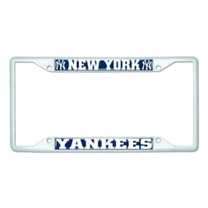 Universal Fit MLB - New York Yankees License Plate Frame - White