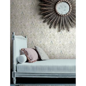Azalea Light Grey Pre-Pasted Non-Woven Wallpaper Sample