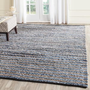 Cape Cod Blue/Natural 10 ft. x 14 ft. Striped Area Rug