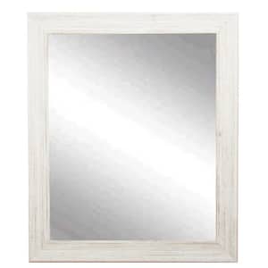Medium Rectangle White Casual Mirror (38.5 in. H x 32 in. W)
