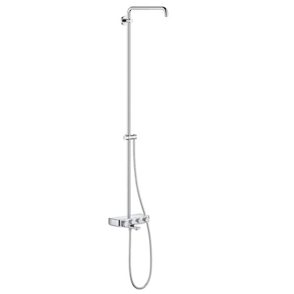 GROHE Euphoria 18 in. SmartControl Duo Shower System with Bath Thermostat in StarLight Chrome