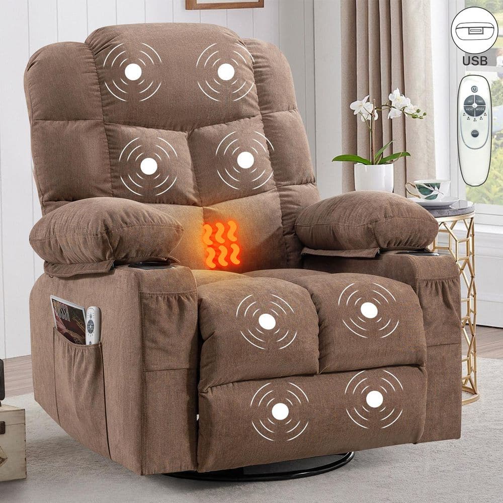椅子 yo brown-fabric-yofe-recliners-
