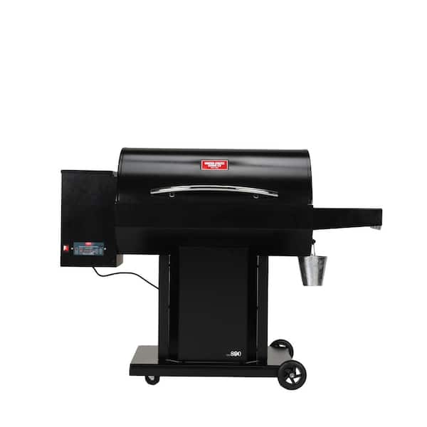 The Irondale USG890 Wood Pellet Grill and Smoker in Black