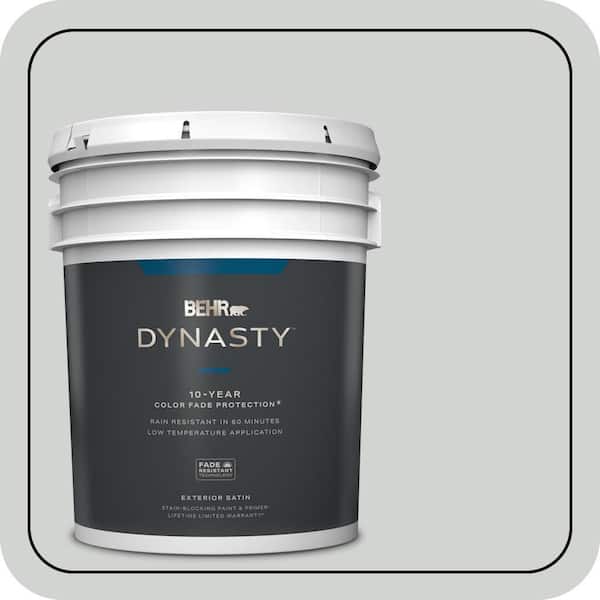 BEHR DYNASTY 5 gal. #PPU26-11 Platinum Satin Enamel Exterior Stain-Blocking Paint & Primer