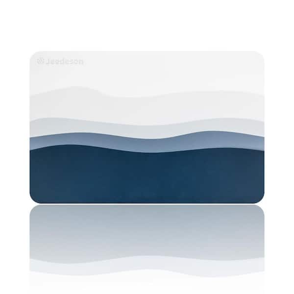 15.35 in. x 23.62 in. Stone Bath Mat Diatomite Stone Mats for Bathroom Super Absorbent Bathroom Floor Mat, Easy to Clean