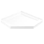 Delta Foundations 38 in. L x 38 in. W Corner Shower Pan Base with ...