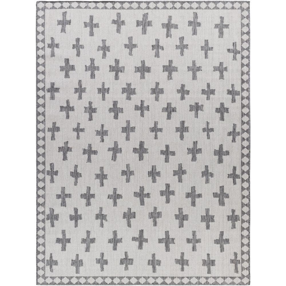 Long Beach Cool Gray Moroccan 5 ft. x 7 ft. Indoor/Outdoor Area Rug price history on PriceWatchPro