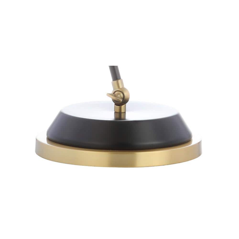 Black and Brass Adjustable Metal LED Desk Lamp