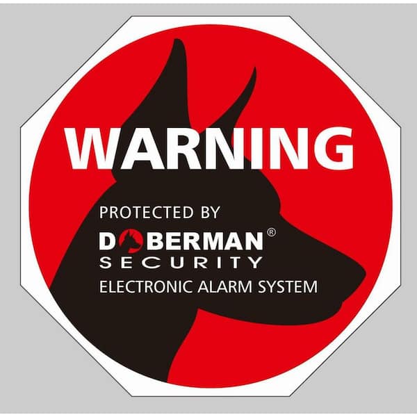 Doberman Security Home Yard Sign