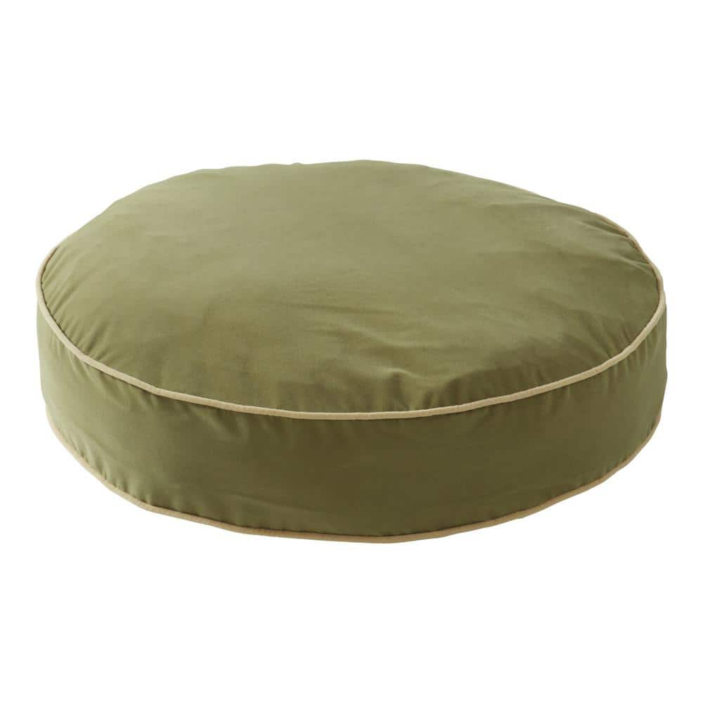 Happy Hounds Scout Large Moss Round Pillow Dog Bed