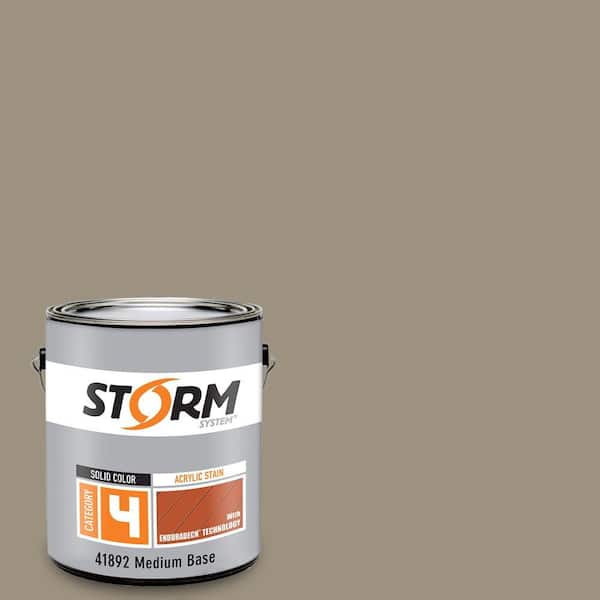 Storm System Category 4 1 gal. Wet Sand Exterior Wood Siding, Fencing and Decking Acrylic Latex Stain with Enduradeck Technology
