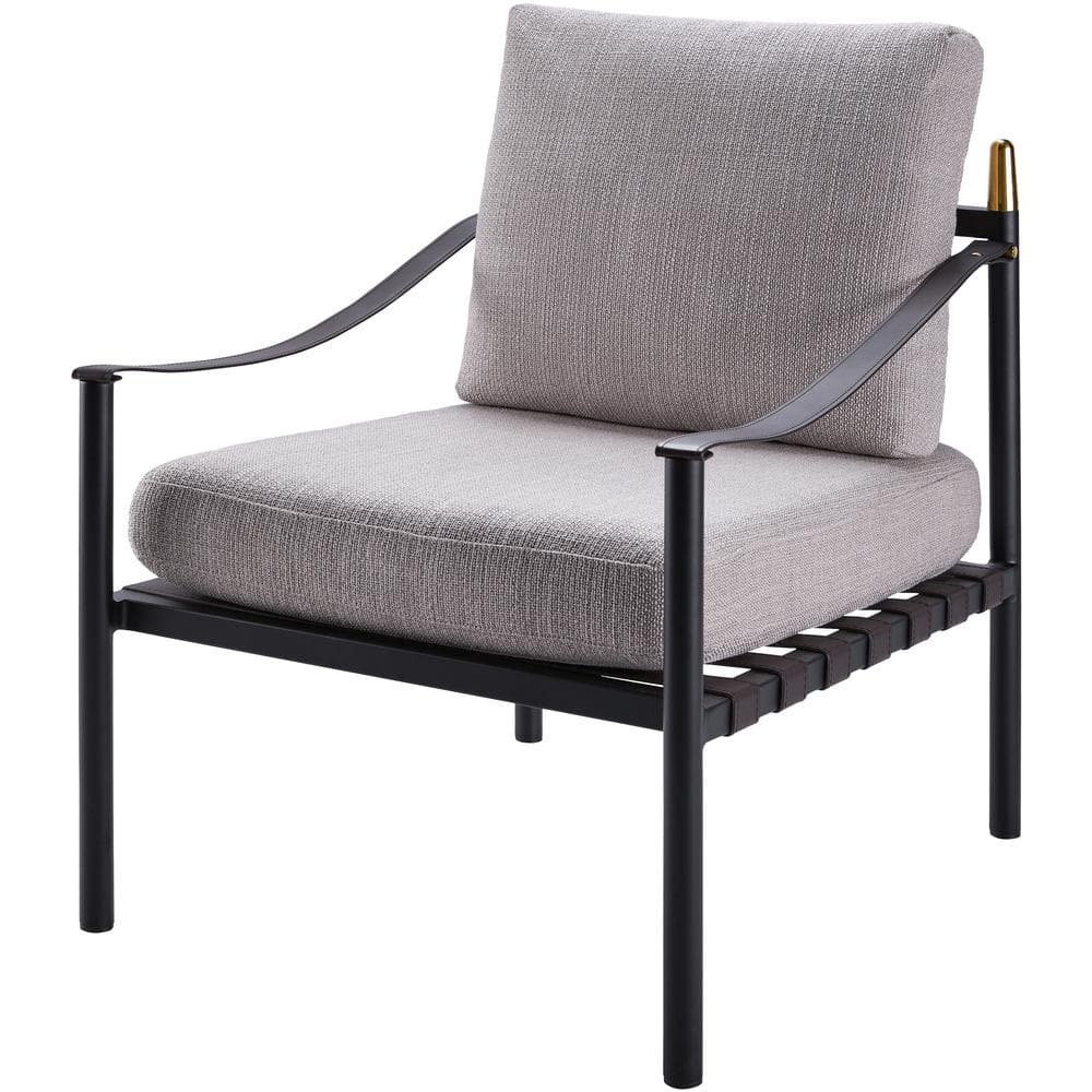 Piper Modern Accent Armchair, Grey/Black, 33 in. H x 25 in. W x 30 in. D price history on PriceWatchPro