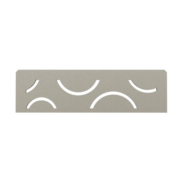 Shelf-N Stone Grey Coated Aluminum Curve Niche Shelf