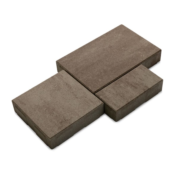Reno 14. 75in. x 9.875 in. x 2.375 in. Rectangle Latte Facemix Concrete Paver Pallet (114-pieces/70.5 sq. sf. /Pallet)